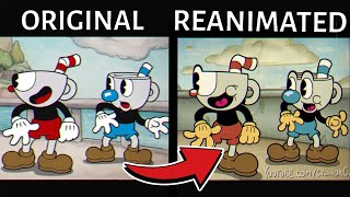 Cuphead Cutscenes REANIMATED in the Show Style Comparison [upl. by Karlotte975]