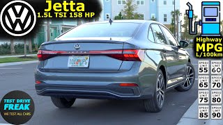 2025 VW Jetta Sport 15T 158 HP 🚗 TEST DRIVE with Fuel Consumption Highway Mileage MPG [upl. by Xela138]