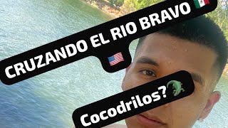 Intentando cruzar el río bravo entre amigos 🤙🇲🇽🇺🇸 casi se logra 🤑cocodrilos en el río bravo🐊 [upl. by Thalassa]