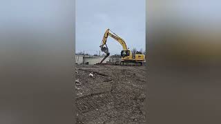 The demolition of Bookworks at 2nd and Carter [upl. by Arramat372]