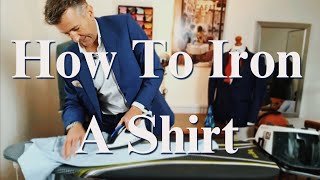 How To Iron A Shirt Quickly Quick and easy way to iron a shirt in a couple of minutes [upl. by Anekam]