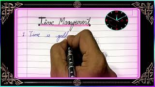 10 Lines Essay on Time management in English  Essay on Time Management  timemanagement [upl. by Shannen36]