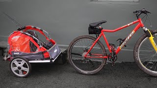 Make a Fishing Trailer for Your Bicycle CHEAP amp EASY [upl. by Okia]