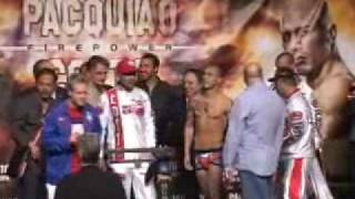 Weigh In  Manny Pacquiao vs Miguel Cotto [upl. by Ardnoed815]