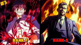 Depois de SOFRER sendo um RANK F ele recebe uma nova chance com o poder do REI  Manhwa Recap [upl. by Kenay474]