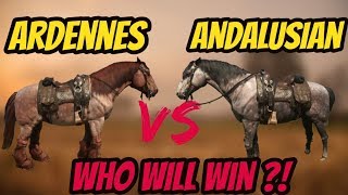 RDR 2 Ardennes VS Andalusian  Who Will Win  Horse Battle [upl. by Allimaj917]