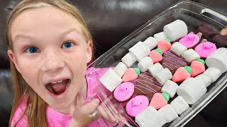 How to Make Yummy Peeps Marshmallow Valentines Day Rice Krispie Treats [upl. by Andel797]