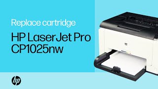 Replace the Cartridge  HP LaserJet Pro CP1025nw Color Printer  HP Support [upl. by Durware441]