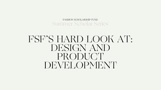 FSFs Hard Look At Design and Product Development [upl. by Sheehan692]