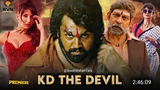 Kd The Devil Full Movie In Hindi Dubbed Release Date  Dhruva Sarja  Sanjay Dutt  South Movie [upl. by Otecina739]