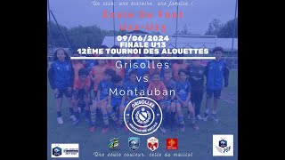 09062024  12ème Tournoi des Alouettes  Finale U13 [upl. by Ayotahc]