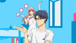 that one anime opening with cute hand movements  wotaku koi wa muzukashii op [upl. by Ecnarrot556]