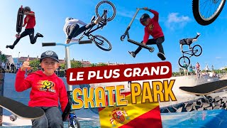 ON TESTE LE PLUS GRAND SKATEPARK DESPAGNE [upl. by Tinya]