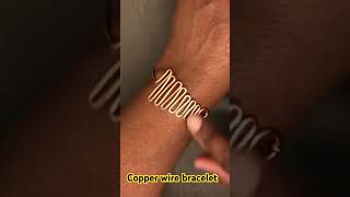 Copper wire jewelry making ideas tutorial for bracelet Jewelry Jewelry making ideas jewelry [upl. by Llyrrad]