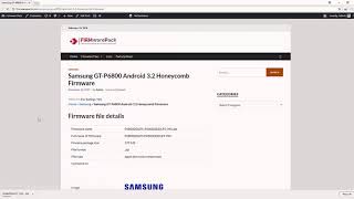 Samsung GT P6800 Android 3 2 Honeycomb Firmware [upl. by Aonian]