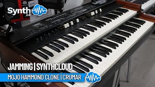 MOJO HAMMOND CLONE  CRUMAR  JAMMING  Synthcloud [upl. by Aicel]