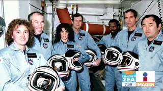 Así fue como explotó el transbordador espacial Challenger  Noticias con Francisco Zea [upl. by Skerl404]