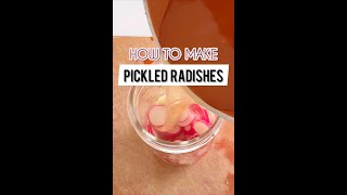 How to Make Easy Quick Pickled Radishes [upl. by Septima]