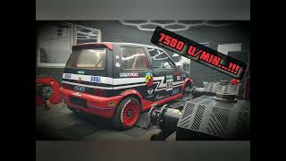 Fiat Cinquecento 12 16v Dyno Run HibertPerformance [upl. by Gnud467]