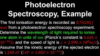 Photoelectron Spectroscopy Example  AP Chemistry [upl. by Aztinaj]