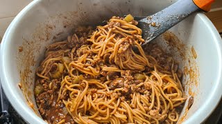 One pot spaghetti bolognese in Ninja Foodi you will never look back [upl. by Zelten]