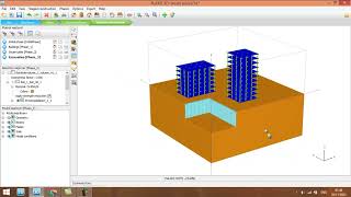 Plaxis 3D Tangent pile wall Secant Pile wall [upl. by Cannice611]