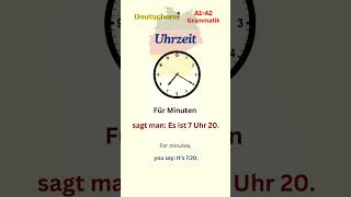 Wie man die Uhrzeit auf Deutsch sagt  How to Tell the Time in German [upl. by Herald]