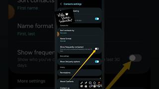 How to show who youve contacted frequently in the last 30 days Stepbystep ytshortstechshorts [upl. by Nirok]