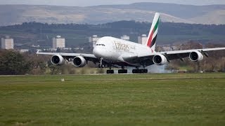 Emirates A380 in Glasgow  Glasgow  Emirates Airline [upl. by Bertram]