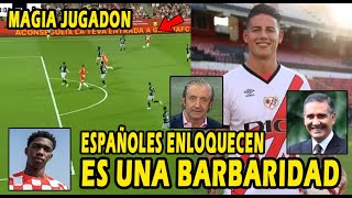 REACCIONO A YASER ASPRILLA¡¡ JAMES RODRIGUEZ DEBUT RAYO VALLECANO [upl. by Nnaed]