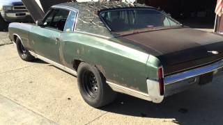 Cummins turbo diesel powered 1971 Monte Carlo rat rod  Mad Max style car  hot rod [upl. by Innoj636]