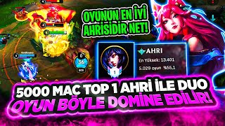 5000 MAÇ TOP 1 AHRİ İLE YÜKSEK ELOYU DOMİNE EDEN SESLİ DUO WİLD RİFT SHİMA WR Vİ OYNANIŞ [upl. by Agnesse924]