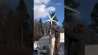 Getting free power Installing a Pikasola 400w 24v wind turbine on my offgrid property [upl. by Marieann]