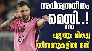 അവിശ്വസനീയം മെസ്സി ഏറ്റവും മികച്ച സീസണുകളിൽ ഒന്ന്  Lionel Messi [upl. by Aleahc19]