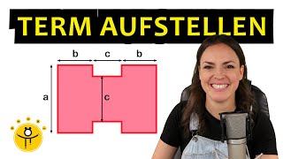 Term aufstellen und berechnen – Fläche Umfang [upl. by Naejamron484]