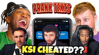 FILLY EXPOSED KSI for CHEATING in SIDEMEN PRANK TEXT ROULETTE [upl. by Ayit963]