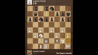 Anatoly Karpov vs Lubomir Ftacnik • Chess Olympiad  Greece 1988 [upl. by Ahsias]