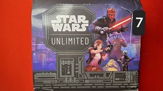 Star Wars Unlimited Shadows of the Galaxy opening 7 Ma klounkee edition [upl. by Aleekat]