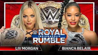 Liv Morgan vs Bianca Belair Womens World Championship Full Match WWE Royal Rumble 2024 [upl. by Roley911]