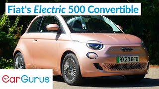 2023 Fiat 500e Convertible Review A brilliant softtop EV [upl. by Suidualc]