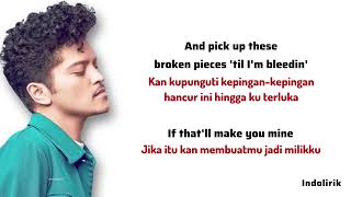 Bruno Mars  It Will Rain  Lirik Terjemahan [upl. by Docia784]