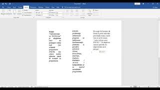 Kako ispisati tekst u više kolona wordzapocetnike [upl. by Acyre]