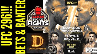 UFC 296 Leon Edwards vs Colby Covington  Bets amp Banter [upl. by Dnama541]