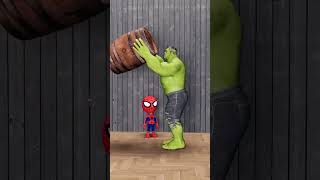 Hulk vs Spidey  Hulk want to drink more water part 2 Animation gaming shorts ytshorts gtahulk [upl. by Nezah]