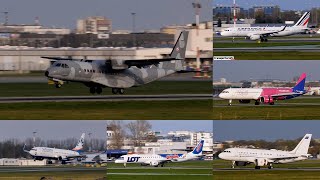 Przyloty i odloty samolotów  Lotnisko Chopina Warszawa  Plane Spotting at Chopin Airport 16 4K [upl. by Ernesta]