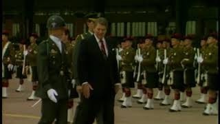 The Reagans Arrival at Tempelhof Airport in Berlin on June 12 1987 [upl. by Eriam]