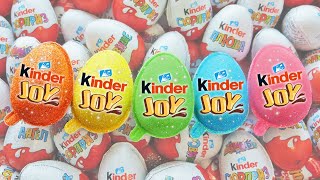 NEW 500 Glitter Kinder Joy opening ASMR  Satisfying Video [upl. by Eelnodnarb997]