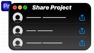 How To SHARE a Project in Premiere Pro [upl. by Ennayt]