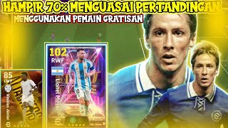 HAMPIR 70 MENGUASAI PERTANDINGAN MENGGUNAKAN PEMAIN EPIC GRATISAN DARI KONAMI [upl. by Naivatco]