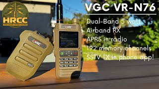 Best MidPriced Ham Radio Handheld VGC VRN76 APRS amp SSTV [upl. by Esmeralda21]